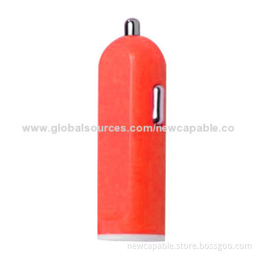 Car Charger with 12-24V DC Inputs, 5V DC, 2.1A Output